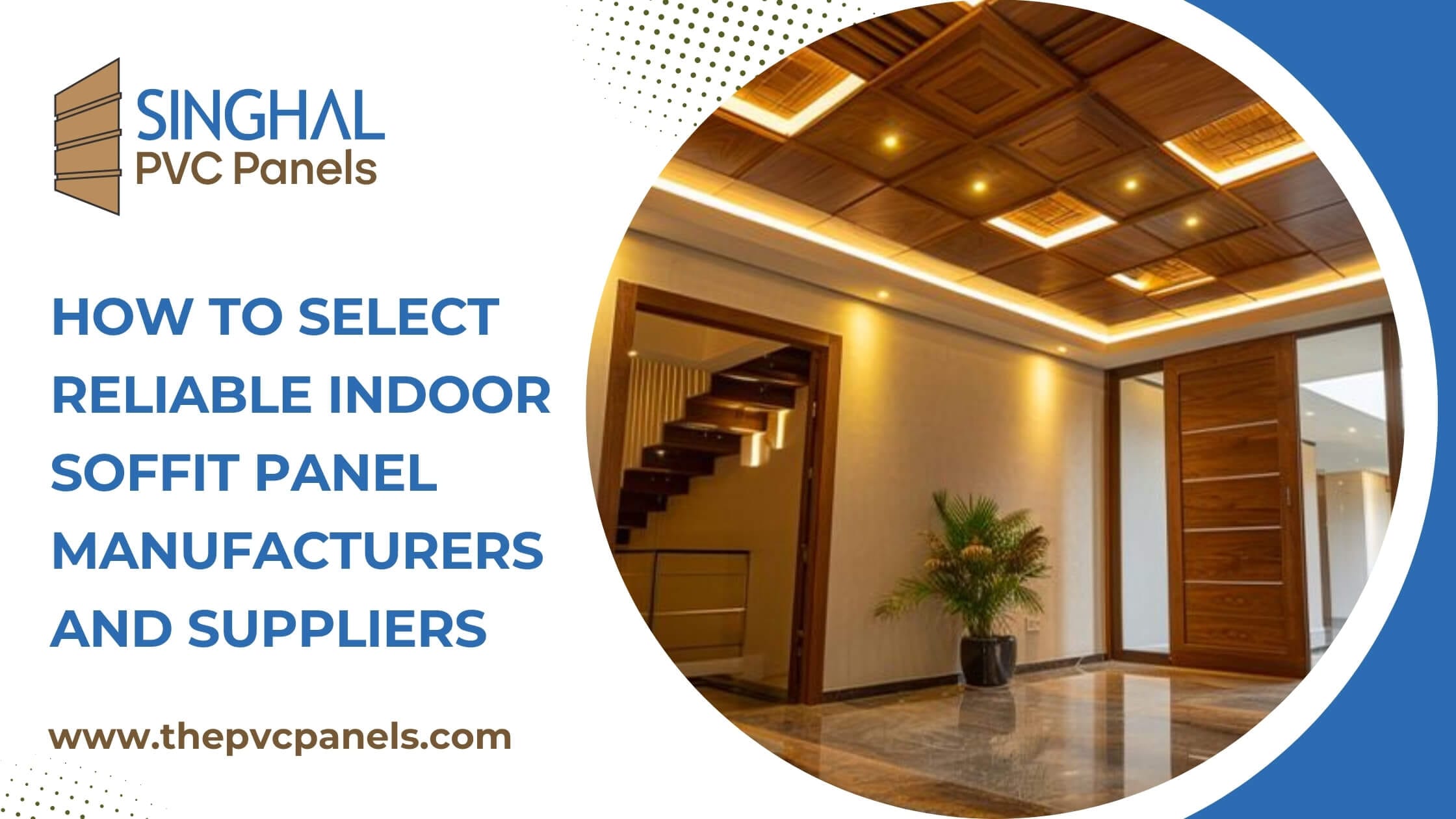 Decorative indoor soffit panels